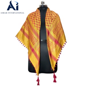 Meilleures ventes : Foulard carré Keffiyeh Shemagh, Foulard arabe, Arafat Yashmagh Hatta, 100% Coton, Design unisexe du désert, Arafat - Product Image 2