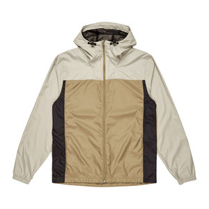Vestes coupe-vent élégantes pour hommes avec col à capuche et fermeture éclair, couleur unie et motif en promotion - Product Image 4