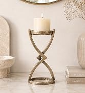 Golden <b>Figurine</b> Candle Holder Decorative Home Accent Standing Woman Design for Living Room Table Display - Product Image 2