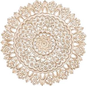 Dernier panneau mural en bois sculpté, design antique, finition parfaite et taille standard. - Product Image 1