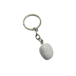 Porte-clés en cristal de haute qualité, jade blanc, pierre naturelle, cadeaux pour femmes, vente en gros - Product Image 5