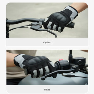 Premium Breathable Outdoor Sports Wear Full <b>Finger</b> Cycling Gloves With Safety Grip Shock Absorption For Mountain <b>Bike</b> Training - Product Image 5
