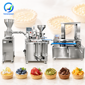 Machine à fabriquer des tartelettes à l'ananas OCEAN, machine à garnir et à cuire, ligne de production de tartelettes aux œufs, <span class=keywords><strong>prix</strong></span> - Product Image 1