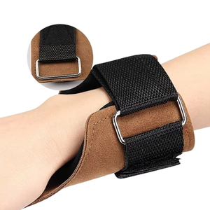 ANAX SPORTS Poignée en cuir réglable avec boucle métallique pour la musculation, la relaxation musculaire, équipement de fitness personnalisable OEM - Product Image 6
