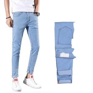 กางเกงแฟชั่นผ้าสแปนเด็กซ์สำหรับผู้ชายกางเกงผ้ายีนส์ผลิตตามแบบ - Product Image 5