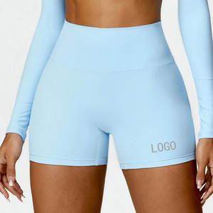 Pantalones cortos de yoga para levantar glúteos, pantalones tres cuartos para mujer, color nude melocotón, para correr, deportivos, de secado rápido, antiadherentes - Product Image 6