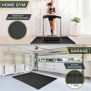 Durable Rubber <b>Interlocking</b> Gym <b>Tiles</b> Fitness <b>Floor</b> Cover Rubber <b>Interlocking</b> Gym <b>Tiles</b> Easy Setup With Secure Lock - Product Image 3