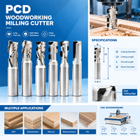 Fraiseuse CNC PCD pour le travail du bois, outil de découpe diamanté pour MDF, HPL, panneaux mélaminés, meubles