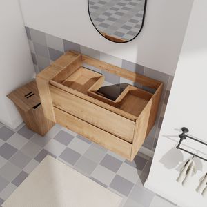 Mobile da Bagno a Parete da 36 Pollici con Cassetto a Chiusura Morbida, Esclusivo Mobile Senza Lavabo - Product Image 6