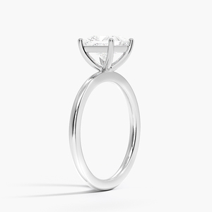 BOJ <b>Ring</b> 087 Princess Cut 925 <b>Silver</b> Halo Prong Stone <b>Solitaire</b> Diamond <b>Ring</b> 2ct D Color VVS1 Moissanite GRA Certified Low Price - Product Image 2