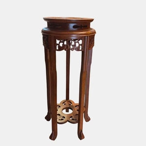 Solid Rosewood Round Wooden <b>Stool</b> 80cm Handcrafted Home Decor Furniture for Living Room - Product Image 4