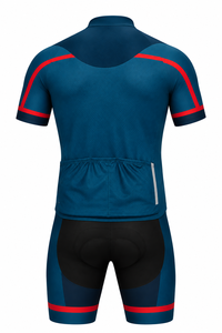 Conjunto de Jersey de Ciclismo Personalizado con Cierre, Camiseta de Manga Corta y Pantalones Cortos, Uniforme Deportivo Transpirable, Kit de Equipo Unisex para Todas las Temporadas - Product Image 5