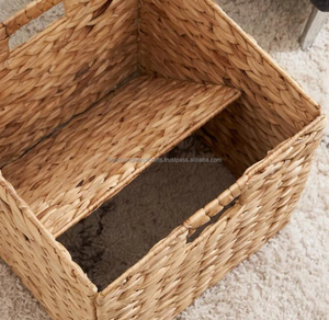 ARTÍCULO POPULAR 2022 Cesta de Mimbre de Jacinto de Agua para Almacenamiento, Cesta de Mimbre para Estante, Cesta de Almacenamiento |   Artesanías Tienphong - Product Image 4