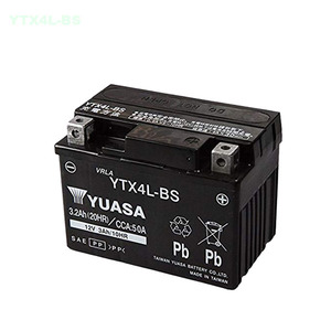 Nouvelle batterie au plomb-acide YUASA YTX4L-BS 12V 3AH pour moto/scooter avec garantie de 18 mois pour remplacement/réparation - Product Image 1