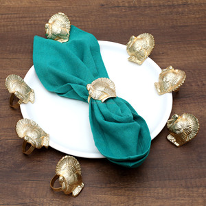 Hot Selling Golden Bird Shaped Napkin <b>Ring</b> Luxury Wood <b>Circle</b> Napkin Buckle for Party Table Decoration Wholesale Bulk Quantity - Product Image 6