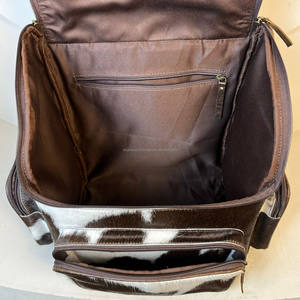 New Production 2025 Hand Tooled Leather Multifunctional Diaper <b>Bag</b> Large Luxury Real Cowhide Travel Work <b>Bag</b> Backpack for Unisex - Product Image 6