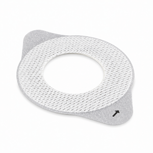 Patch adhésif personnalisé en non-tissé découpé sur mesure avec hydrocolloïde absorbant l'humidité pour capteur CGM, surpatch OEM pour moniteur de glycémie - Product Image 1