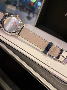 Montre de luxe haut de gamme 30 mm, cadran ciel étoilé, diamants flottants, bracelet en cuir de crocodile bleu, acier inoxydable 316, montre-bracelet élégante V2 - Product Image 3