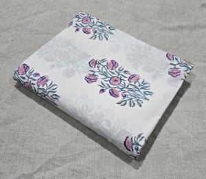 Soft Breathable <b>Block</b> Printed Cotton Fabric Eco Friendly Reusable Floral Custom <b>Print</b> <b>Block</b> <b>print</b> Fabric Bulk Order Supplier - Product Image 1
