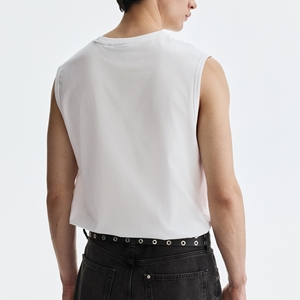 Chemises sans manches décontractées pour hommes, col rond, 100 % coton, respirantes, écologiques, dernier design, haute qualité, taille personnalisable, vente en gros - Product Image 6