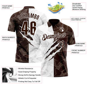 Quick Dry <b>Athletic</b> Polo Shirt Custom Sublimation Sportswear Polyester Fabric Bulk Wholesale Factory - Product Image 3