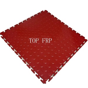Dalles de sol en PVC à emboîtement pour garage, atelier, entrepôt, avec traitement de surface en parquet, revêtement de sol en vinyle - Product Image 1