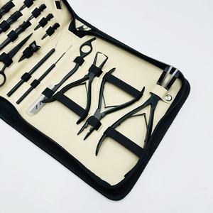 Kit de pinces d'extension de cheveux professionnelles-Logo personnalisé durable en acier inoxydable de qualité chirurgicale de précision pour un usage commercial - Product Image 3