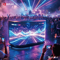 Table de DJ incurvée à LED, mur vidéo 8K, étanche IP65, garantie 2 ans, pixels de 2,5 mm, luminosité 800, couleur pleine, contraste élevé