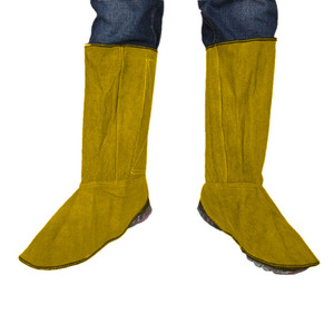 Protège-chaussures de protection individuelle en cuir de vachette pleine fleur de qualité supérieure, robuste, écologique et résistant à la chaleur - Product Image 2