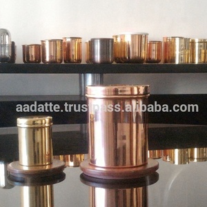 Royal Luxury Custom Grabado Latón Nórdico Hecho a mano Vela Tarro Cera Perfumada Multi Diseño Color dorado Tapa Vela Tarro - Product Image 3