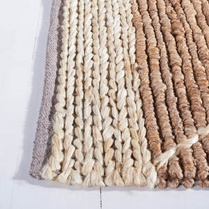Alfombra de área geométrica de yute tejida a mano de fibra natural, conjunto de decoración elegante para el hogar - Product Image 6