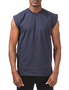 2026 Factory Customized Solid Color Sports Gym T-shirt <b>Men's</b> Plus Size Sleeveless Spandex/Polyester Quick Dry Breathable - Product Image 3