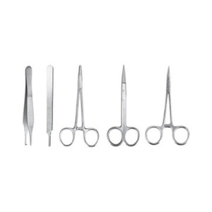 Kit d'entraînement à la suture avec coussinet en silicone réutilisable, 6 instruments chirurgicaux pour la formation des étudiants en médecine, certifié CE - Product Image 2