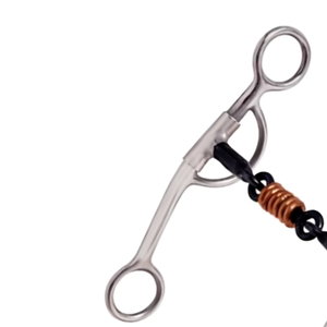 Factory Manufacturers Stainless Steel Horse Training Bits <b>5</b>" 3Pc Sweet <b>Iron</b> Mouth W/Copper Rollers Turbine - Product Image 2