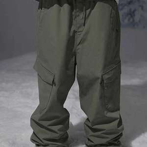 กางเกงสกีกันน้ำกันลมสำหรับผู้ชายและผู้หญิง กางเกงสโนว์บอร์ดฤดูหนาวอุ่น กางเกงคาร์โก้สำหรับเล่นหิมะ กางเกงสำหรับกีฬากลางแจ้ง เดินป่า เล่นสกี - Product Image 5