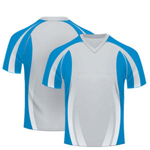 Camiseta de Fútbol Sublimada con Cuello en V Personalizada para Hombre, Resistente al Viento e Impermeable, 100% Poliéster, Precio Económico al por Mayor, Ropa Deportiva para Club - Product Image 3