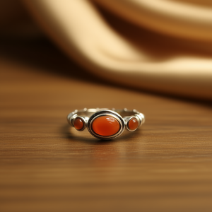 Cornelian Moissanite <b>Ring</b> 4.5 Grams Elegant <b>Necklaces</b> Accessory - Product Image 3