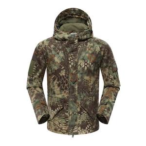 GRACE <b>SIGN</b> Softshell Wind-Resistant Breathable Insulated Lightweight Camouflage Unisex Long Sleeve Winter Hunting Jacket - Product Image 3