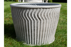 Macetas Redondas de Metal de Alta Demanda y Venta Caliente con Asas de Hierro, Macetas Decorativas para Jardín, Uso en Exteriores, Acabado Gris - Product Image 2