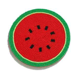 Breloques de sac brodées à la main en perles de rocaille, design personnalisé, élégantes, avec logo sur mesure - Product Image 1