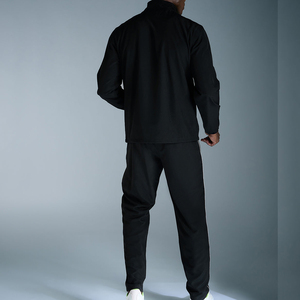 Survêtement décontracté pour homme, coupe-vent, nylon, polyester, léger, respirant, impression de logo personnalisée, vêtements de sport, survêtement uni - Product Image 2