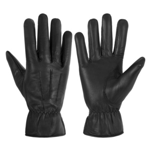 Women's Genuine Lambskin Leather Winter <b>Gloves</b> Soft Warm Elastic Cuff Driving <b>Gloves</b> Leather Fashion BIker <b>Gloves</b> OEM ODM - Product Image 1