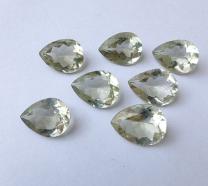 Natural <b>Green</b> <b>Amethyst</b> Pear Faceted Cut Gemstone 5mm 7mm <b>Amethyst</b> Stone Loose Gemstone Wholesale Price Bulk For Jewelry Making - Product Image 4