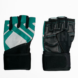 Guantes Deportivos de Medio Dedo con Logotipo Personalizado HANDSCHUHE INDUSTRIES, Transpirables, de PU, para Entrenamiento, Dominadas, Soporte para Muñeca, Guantes de Peso Unisex - Product Image 3