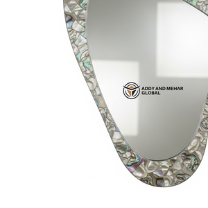 Espejo de Pared Cuadrado de Lujo con Marco de MDF, Incrustaciones Art Deco, 5mm de Grosor, Hecho a Mano, Ecológico, Decoración para Bodas, Decoración Premium para el Hogar - Product Image 5