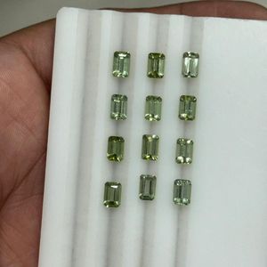 Turmalina Verde Menta Natural AAA, Corte Esmeralda 6x4mm, Piedra Preciosa Suelta Calibrada, Sin Tratar, Octagonal, Piedra para Joyería, Venta al Por Mayor - Product Image 5