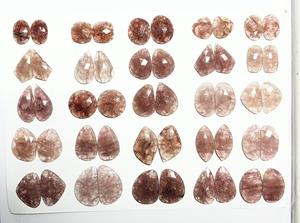 TASBIYA GEMS Piedras Preciosas de Piedra Solar Naranja Natural, Corte Rosa, Facetadas por un Lado, Piedras Sueltas de 150 Quilates, Tamaños Variados para la Creación de Joyas - Product Image 5