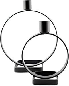 Ensemble de bougeoirs coniques en métal doré de luxe, support de bougies décoratif moderne, élégant centre de table pour mariage, décoration de salle à manger - Product Image 2