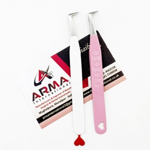 Pince à épiler écologique pour cils, design personnalisé durable, pince à épiler pour extensions de cils à volume 90 degrés avec logo - Product Image 1