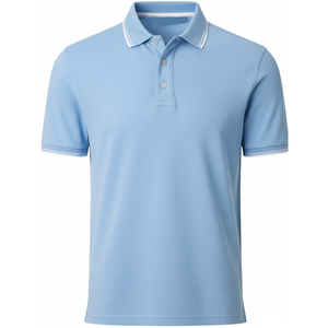 Polo ajusté pour homme avec logo personnalisé, en coton premium, fournisseur en gros - Product Image 5